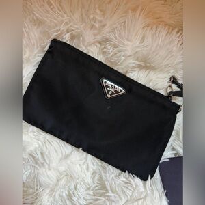 Prada Black Nylon Clutch